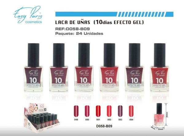 Laca de uñas alto brillo 10D 24/U - Esmalte de larga duración - Imagen 9