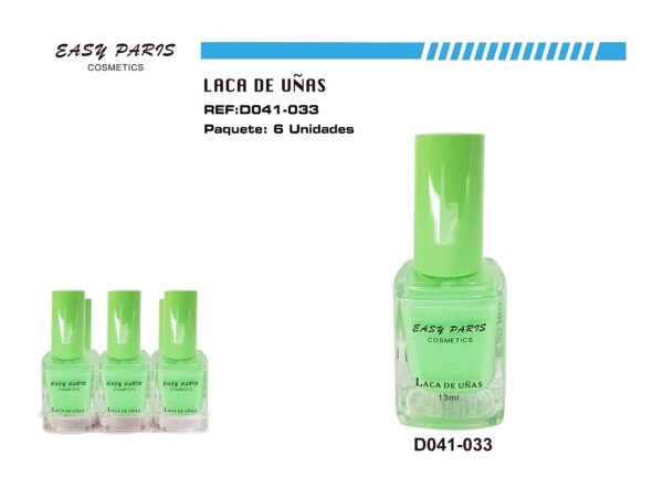 Laca de uñas verde pastel 6 pz - Productos para manicura