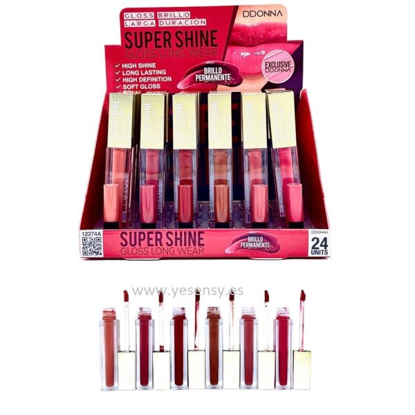 Lip gloss super shine 24 unidades - Cosméticos - Imagen 3