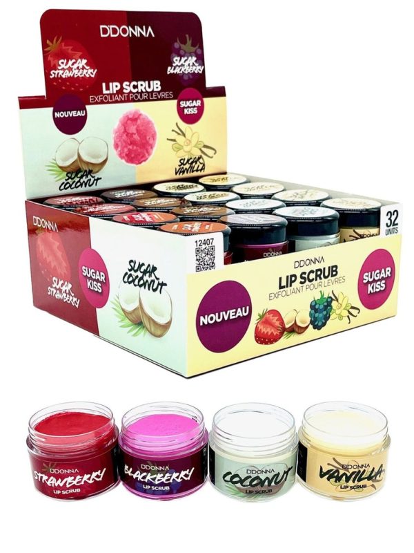 Lip scrub exfoliante para labios 32 unidades - Cosméticos