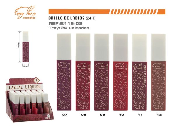 Lips gloss kiss 24 horas 24 unidades - Cosmética y maquillaje