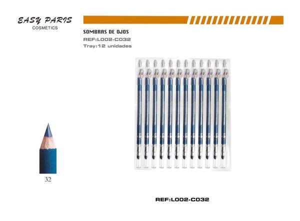 Lápiz c/sacapunta + difuminador 12 pcs - Cosméticos - Imagen 2