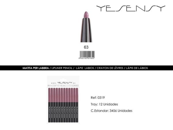 Lápiz de ojos - 12 unidades - Color marrón - Maquillaje y cosméticos