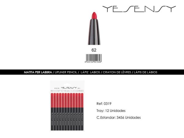 Lápiz de ojos - 12 unidades - Marca Yesensy - Maquillaje y cosméticos