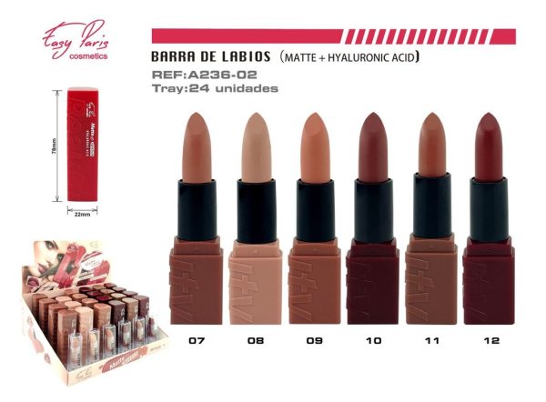 Lápiz labial Matte con Ácido Hialurónico 24/U - Labios mate y voluminosos - Imagen 2