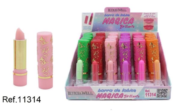 Lápiz labial mágico brillante 24 unidades - Cosméticos