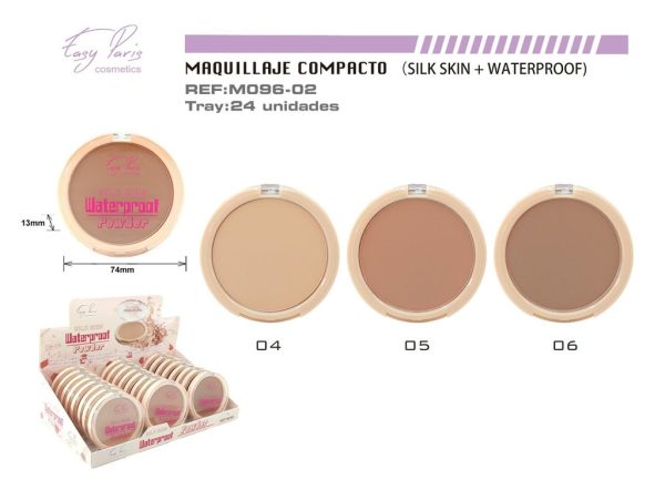 Maquillaje compacto Silk Waterproof 24/U - Polvo compacto a prueba de agua - Imagen 2