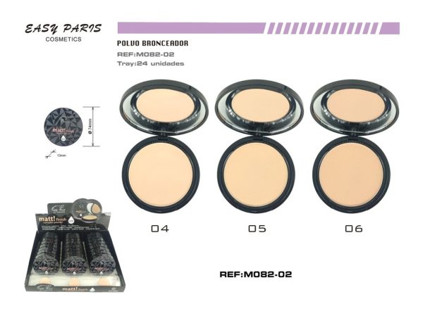 Maquillaje compacto matte 24 unidades - Maquillaje