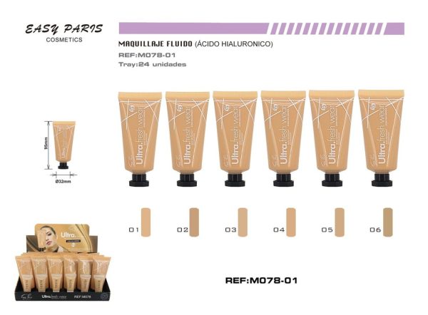 Maquillaje ultra fresco 24h ácido hialurónico 24 unidades - Maquillaje