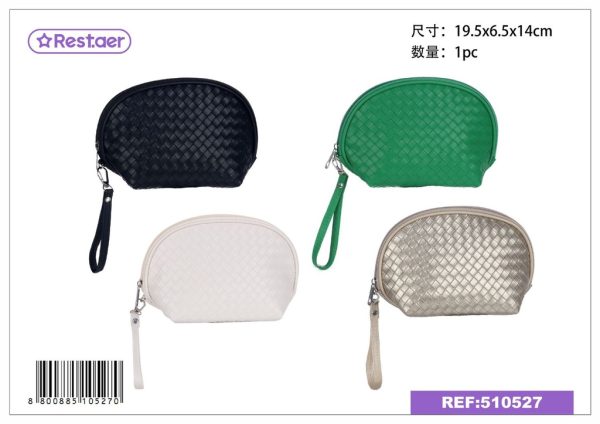 Neceser de piel trenzada - Accesorios de belleza
