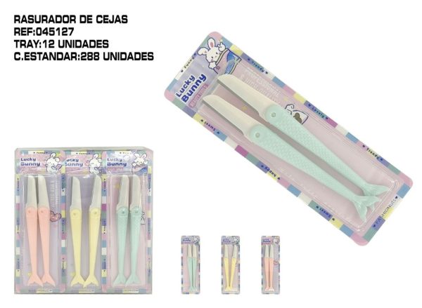 Pack 2 rasuradores de cejas 12/U - Herramientas para labios y cejas - Imagen 2