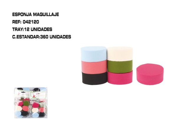 Pack de 6 esponjas de maquillaje ovaladas 12/u - Belleza y cuidado personal