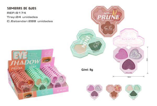 Paleta de sombras 24/U - Variedad de colores para ojos - Imagen 2