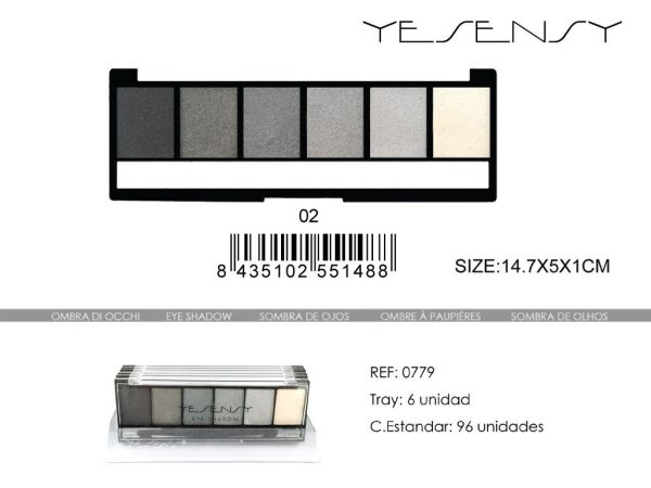 Paleta de sombras Yesensy 6 tonos - Productos de maquillaje