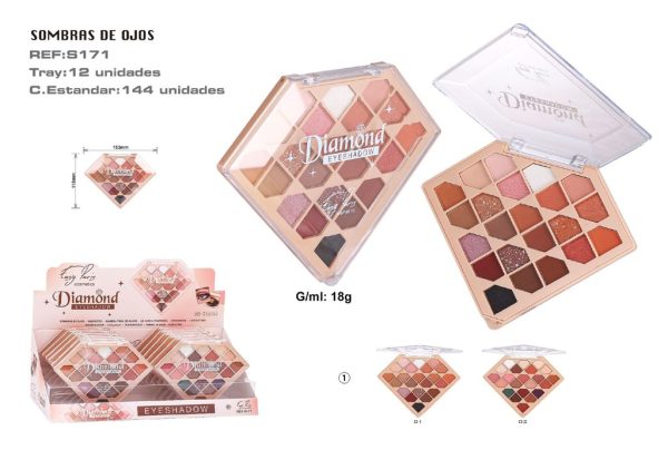 Paleta de sombras de ojos Diamond S 12/U - Productos de maquillaje