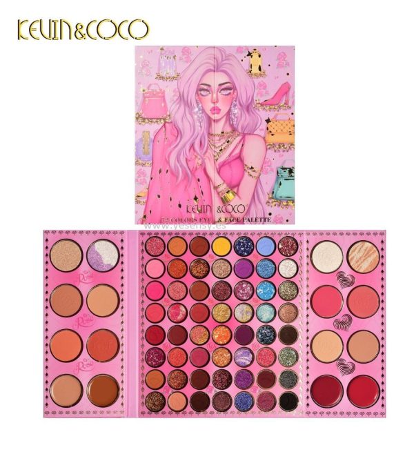 Paleta maquillaje 72 Colors Kevin&Coco - Maquillaje