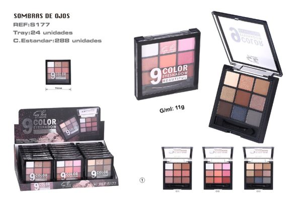 Pasta de sombras de ojos 24 unidades - Maquillaje - Imagen 2