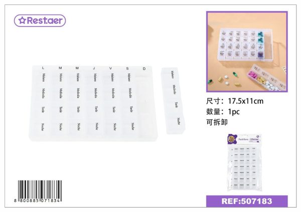 Pastillero 2.3x1.5x1.5cm - Accesorios de belleza