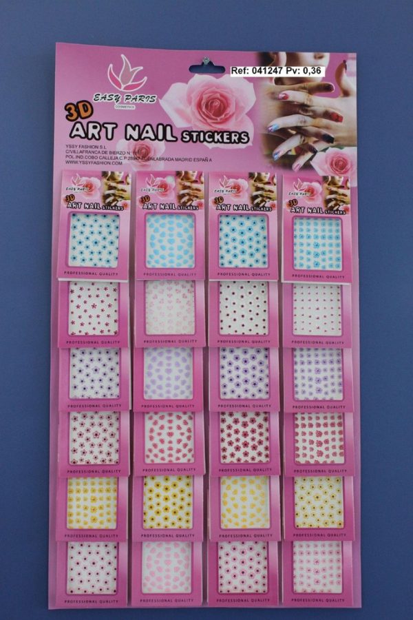 Pegatinas de uñas 24 u - Adhesivos decorativos para uñas - Imagen 4