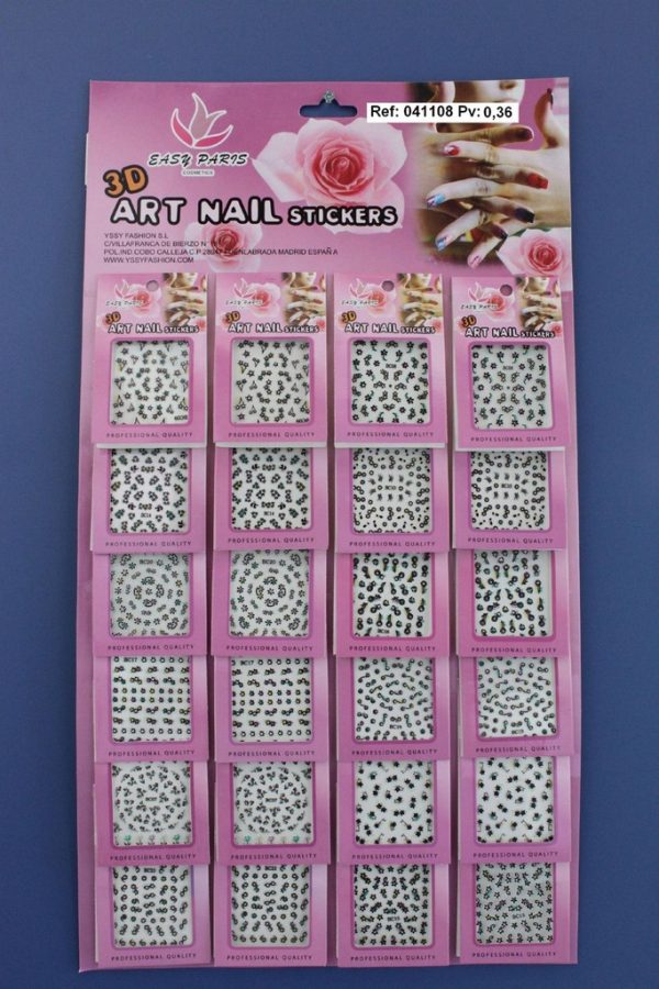 Pegatinas de uñas 24 u - Adhesivos decorativos para uñas - Imagen 6