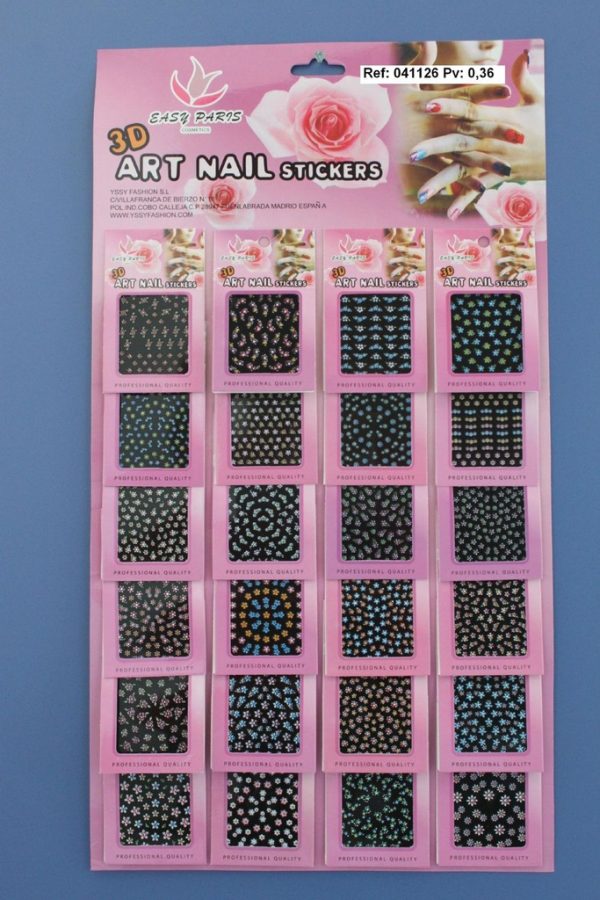 Pegatinas de uñas 24 u - Adhesivos decorativos para uñas - Imagen 7