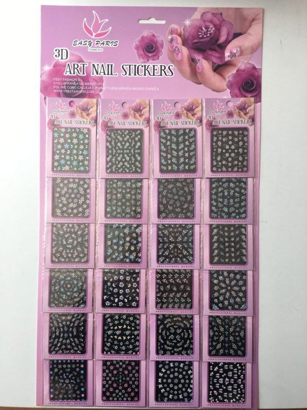 Pegatinas de uñas 24 u - Adhesivos decorativos para uñas - Imagen 10