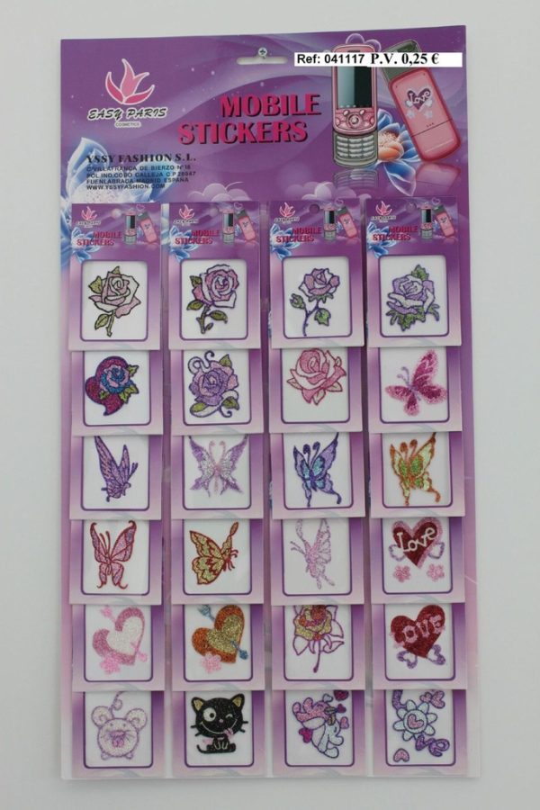 Pegatinas decorativas 24/u para tatuajes temporales y manualidades