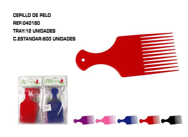 Peine ahuecador de color 12/u - Cepillos y peines