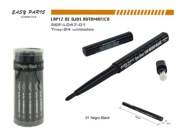 Perfilador de Ojos Automático 12H Sacapuntas 24/U - Lápiz para ojos de larga duración
