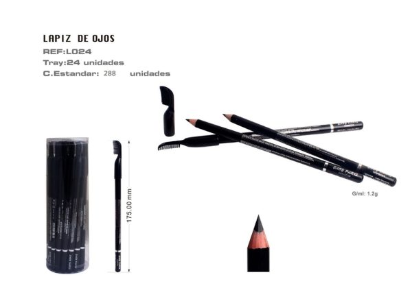 Perfilador de ojos c/peine 24 pcs - Cosméticos
