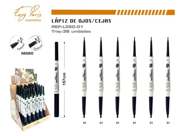 Perfilador de ojos y cejas negro 36/U - Maquillaje para cejas