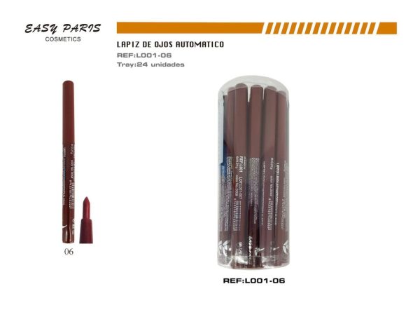 Perfilador marrón rojizo 24/u, maquillaje de labios y ojos