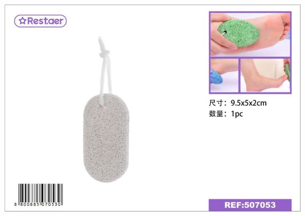 Piedra pómez natural ovalada 95*50*20MM, accesorios de belleza
