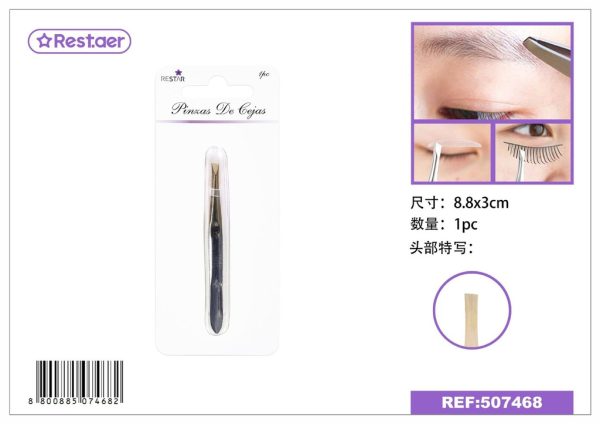 Pincel para cejas de metal 8.8x3 cm - Accesorios de belleza