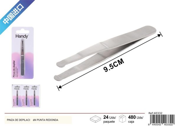 Pinza de depilación con punta redonda - Accesorios de belleza