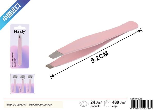 Pinza de depilación punta inclinada - Herramientas de belleza