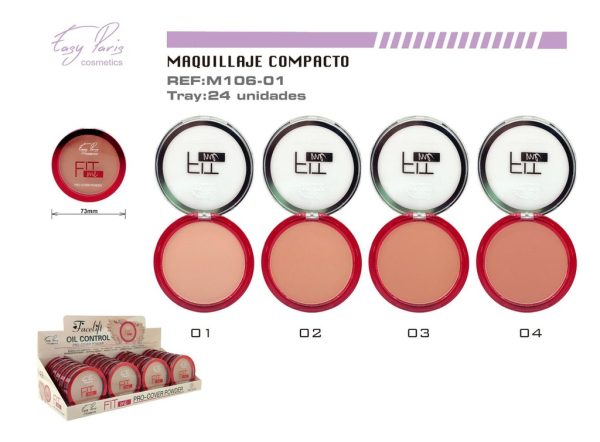 Pulvimetal compacto control de aceite 24/U - Maquillaje - Imagen 2