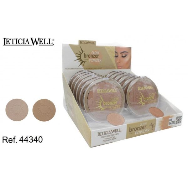 Pómez compacto bronceante 12 unidades 44340 L.W - Productos de maquillaje