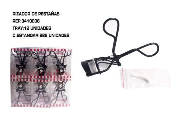 Rizador de pestañas negro 12/u - Accesorios de belleza