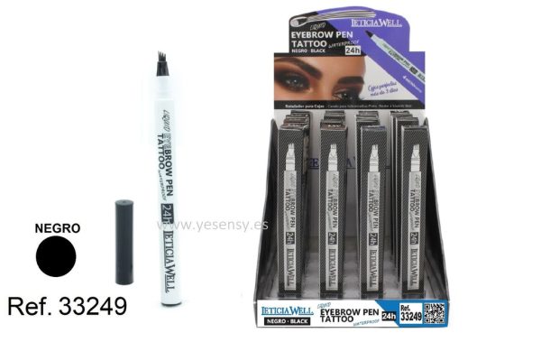 Rotulador cejas tatto NGR 24 horas 16 unidades 33249 LW - Cosmética y maquillaje