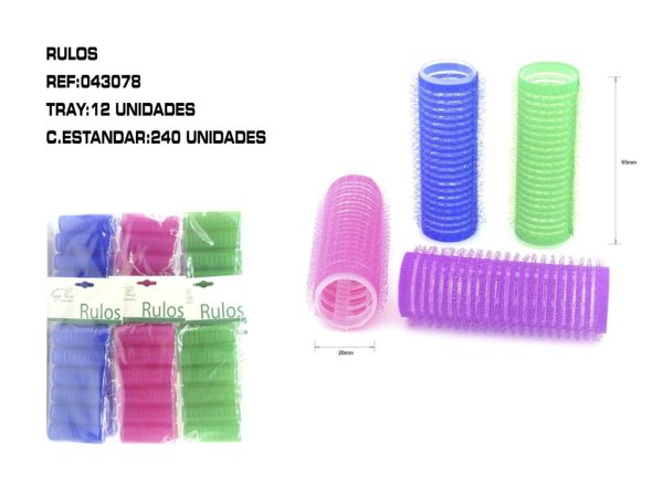 Rulos 2CM nylon 12/U - Artículos de belleza y cabello