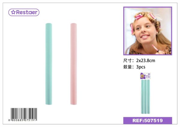 Rulos de espuma flexibles 2.0 cm 3 pcs - Herramientas de belleza