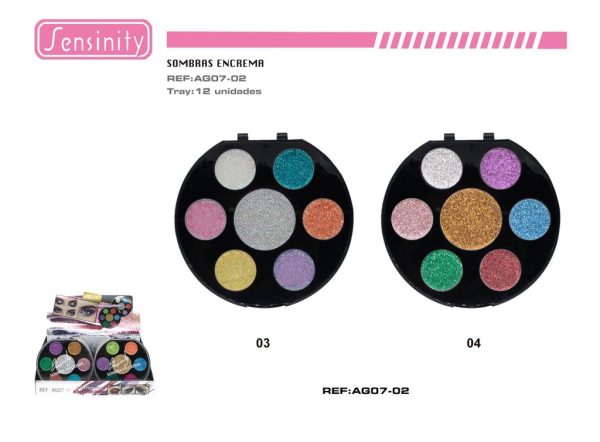 Sensinity sombra de ojos glitter 12/U - Belleza
