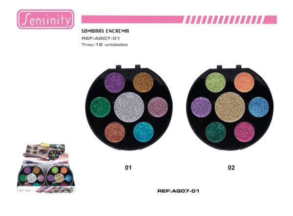 Sensinity sombra de ojos glitter 12/U - Belleza - Imagen 2