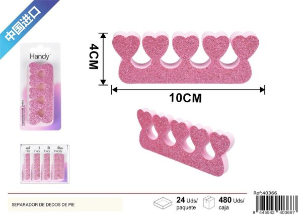 Separador de dedos de pie 2pcs - Accesorios de pedicura y cuidado de pies
