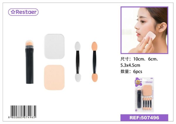 Set de herramientas de maquillaje 6pcs - Accesorios de belleza