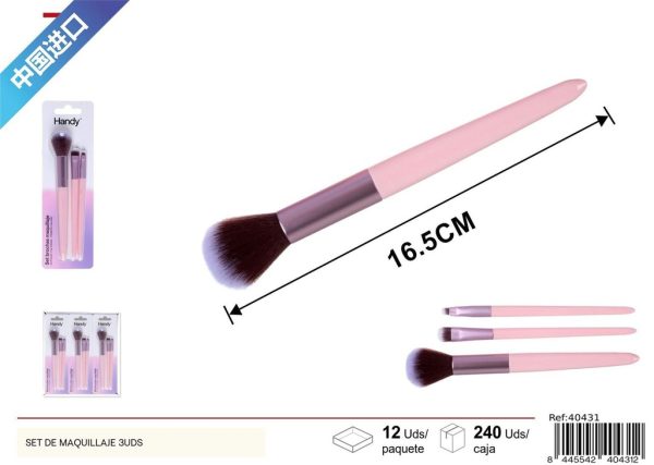 Set de maquillaje 3 piezas - Accesorios de belleza - Imagen 2