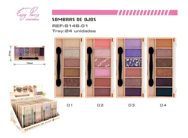 Sombra de ojos 7 colores 24/U - Producto de belleza