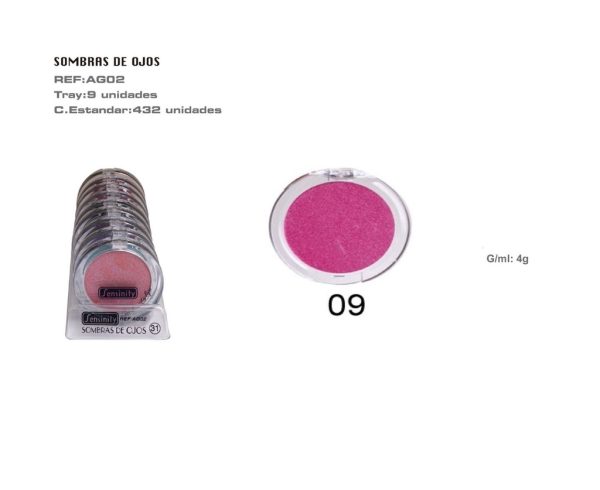 Sombra de ojos 9 pz - Cosméticos para ojos