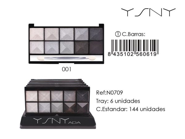 Sombra de ojos NGR 6 unidades - Maquillaje y productos de belleza